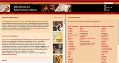 Desktop Screenshot of bijbelencultuur.nl